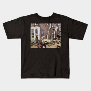 jewish quarter in amsterdam 1905 - Max Liebermann Kids T-Shirt